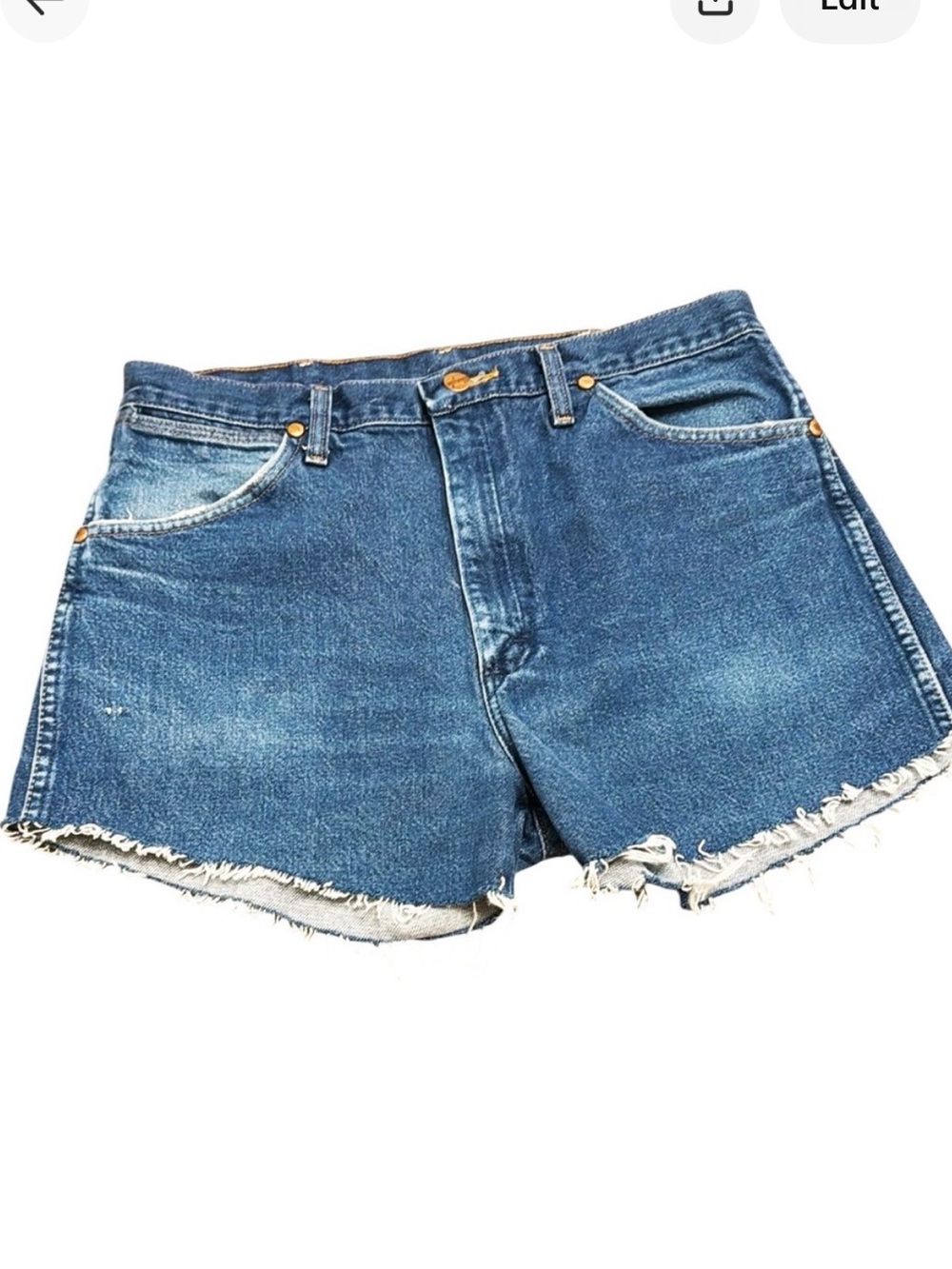 WRANGLER Denim Cutoff Shorts High Rise Size 31-32